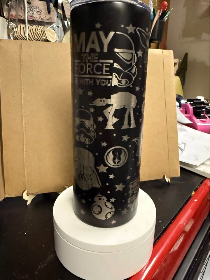 Last one - Sale - Tumbler - Star Wars - laser engraved - 20oz - - photo 2
