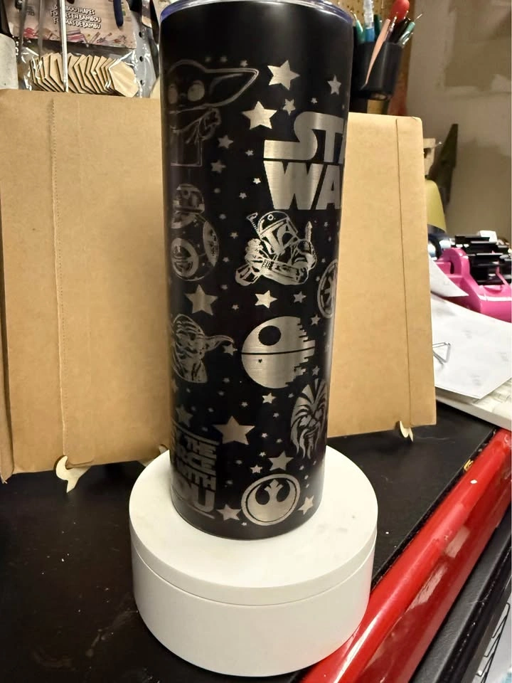 Last one - Sale - Tumbler - Star Wars - laser engraved - 20oz - - photo 3