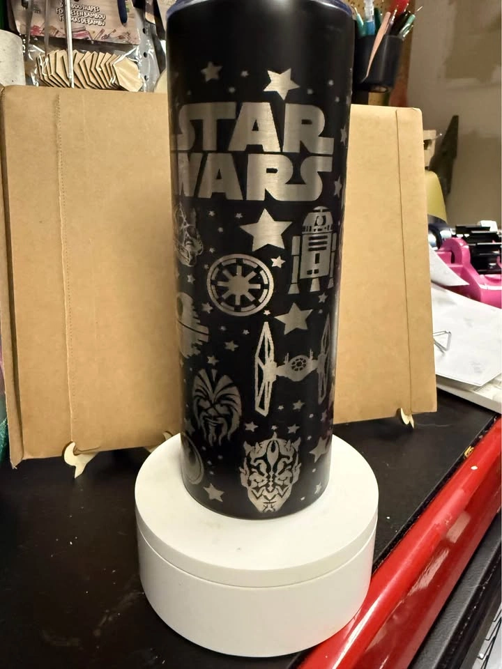Last one - Sale - Tumbler - Star Wars - laser engraved - 20oz - - photo 4