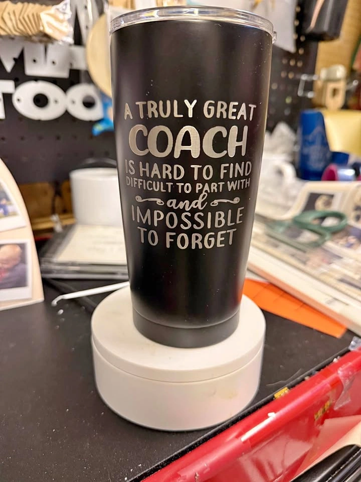 Made too many laser engraved tumblers - last one!