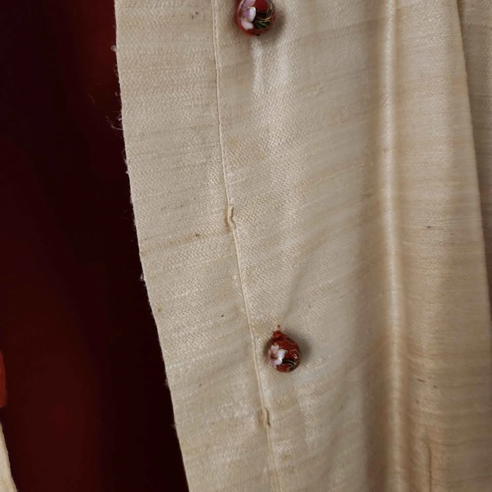 Cream Mandarin Collar Blazer M - photo 3