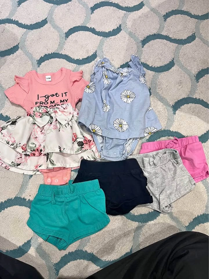Baby Girl summer Clothes Lot 0-3M