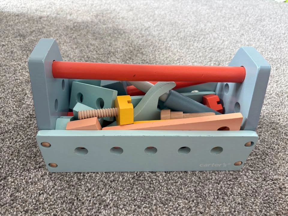 Baby toy wooden tool set - photo 2