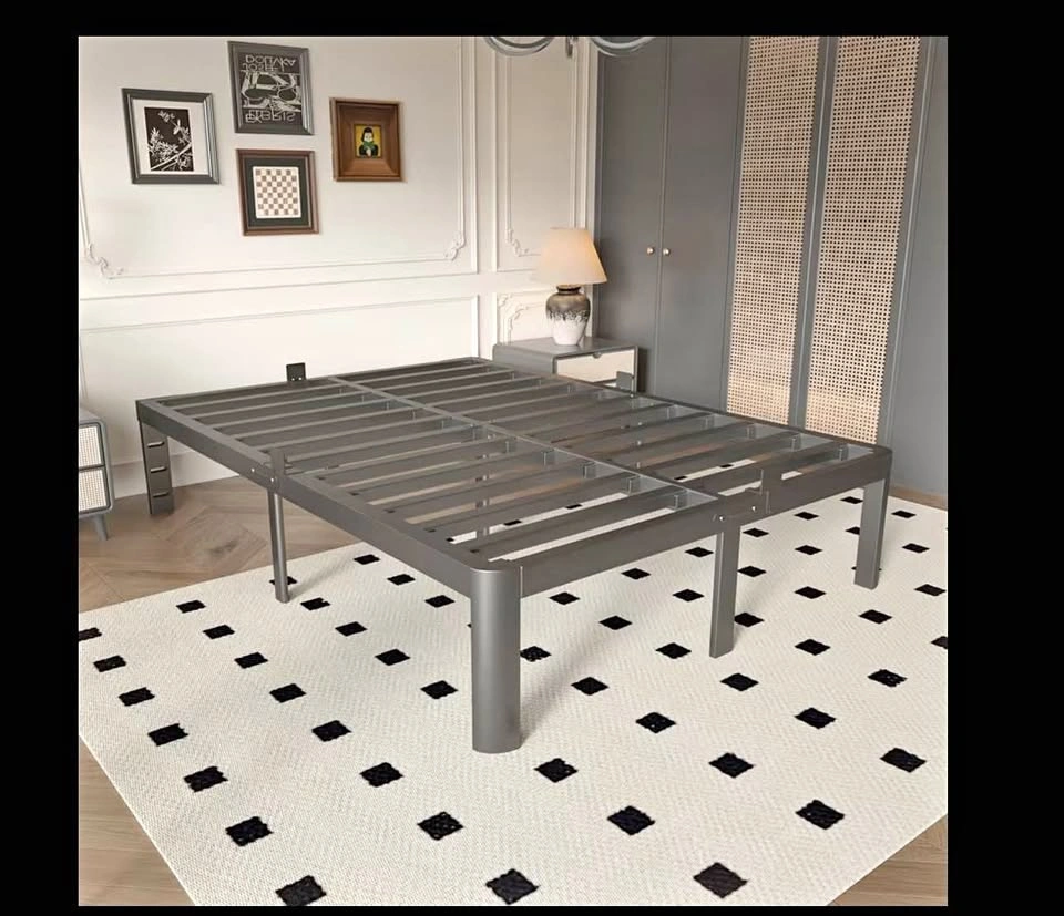 Metal king bed frame
