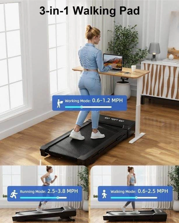 UNDER-DESK TREADMILL, 3HP, 3.8MPH - photo 3