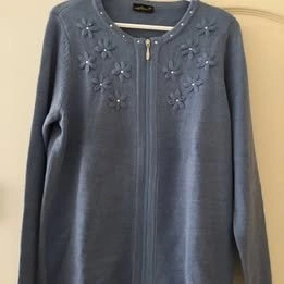 Greyish Blue Pullover and cardigan set - photo 2