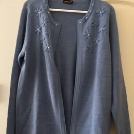 Greyish Blue Pullover and cardigan set - photo 3