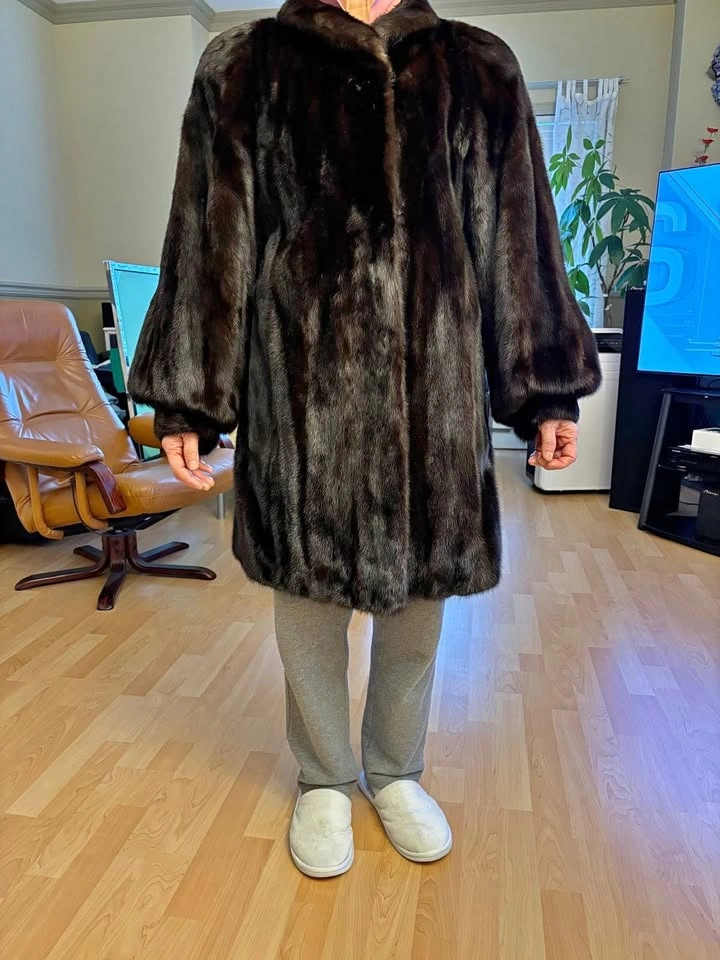 Real Black Mink Coat