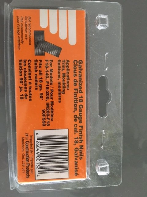 Galvanized 18 Gauge Finish Nails