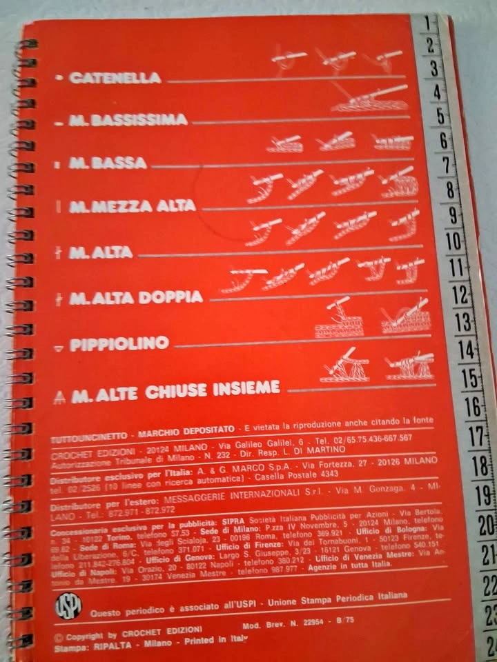 Crochet Instruction Book in Italian