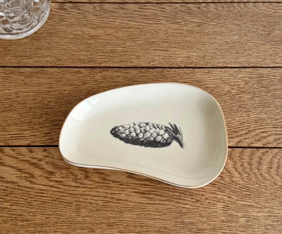 Stoneware Decorative Pinecone Dish