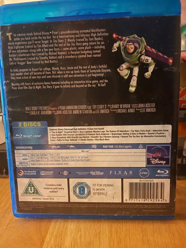 Toy Story Blu-ray - photo 2