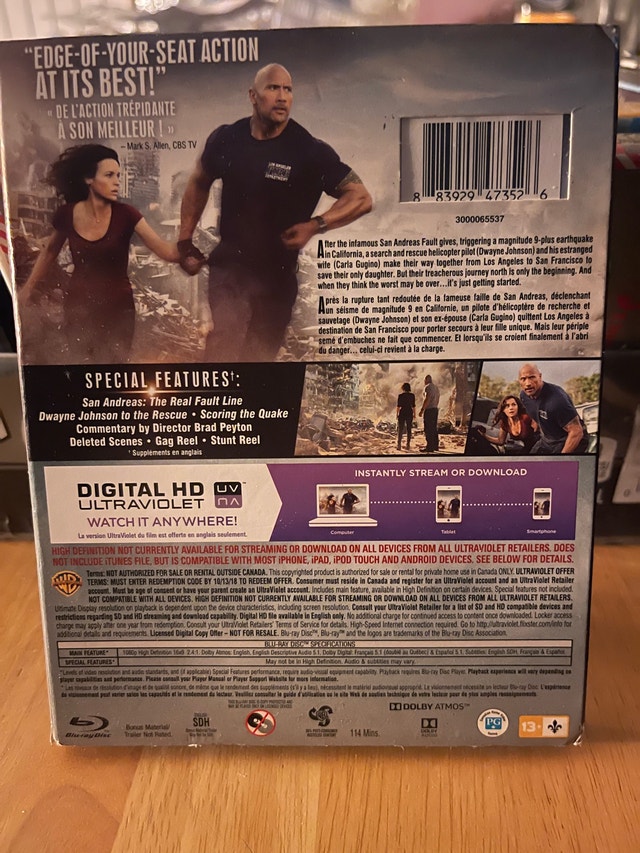 San Andreas Blu-ray
