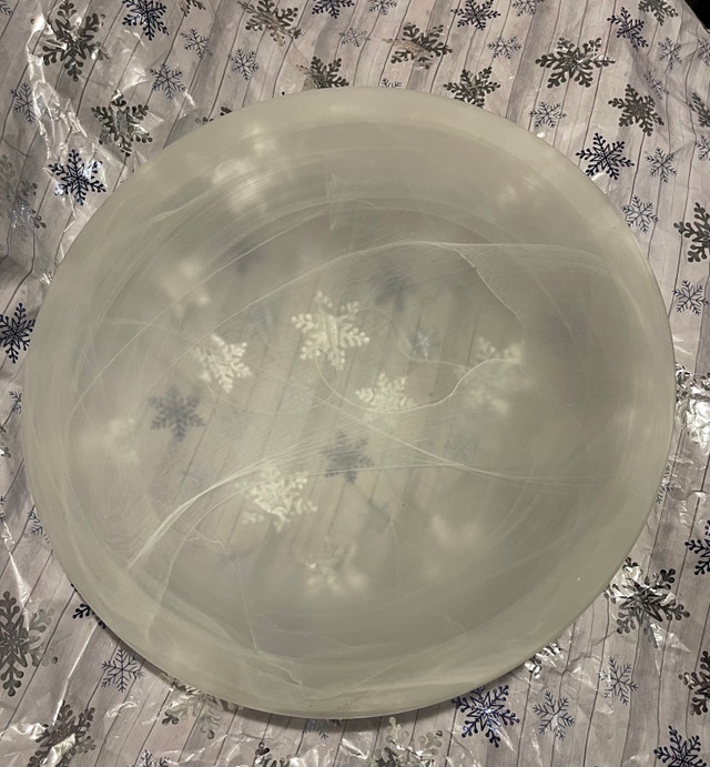 Glass Ceiling Light Cover - Crafter's Idea!