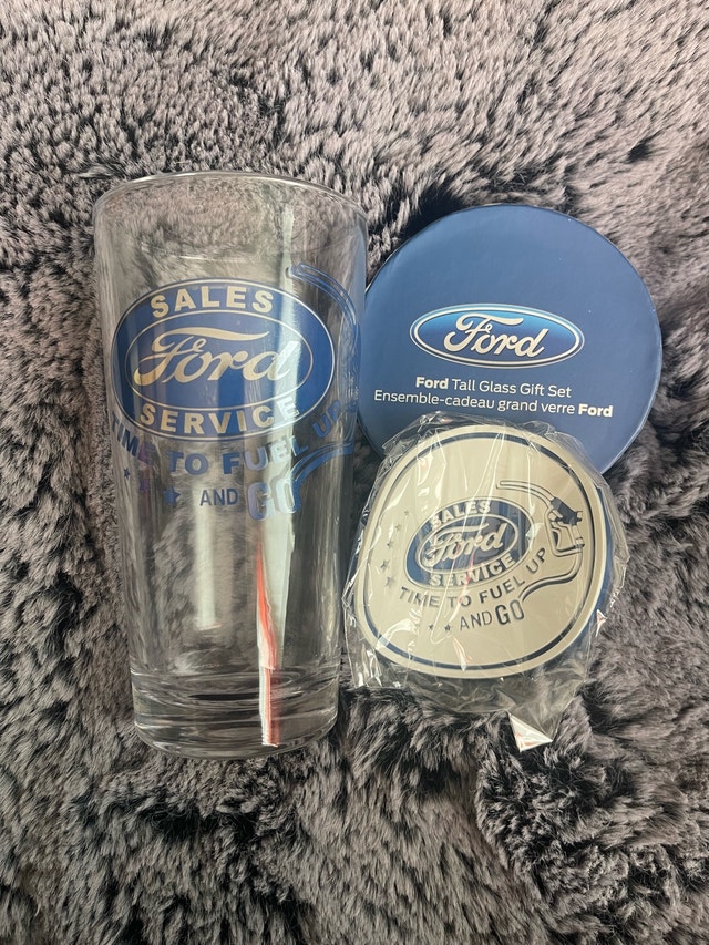 “FORD “GLASS AND COASTER SET - photo 2