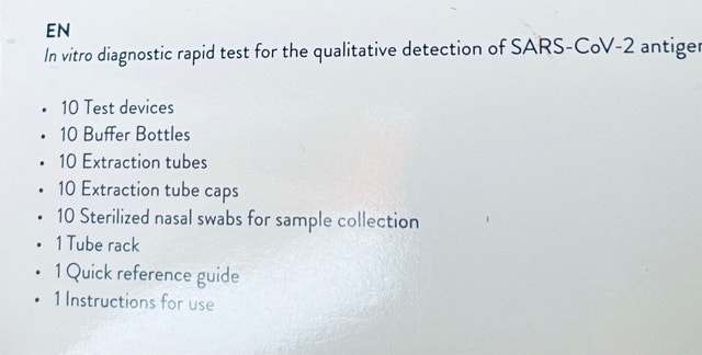 Abbott Panbio Covid-19 Test Kit (10 Tests) - photo 3