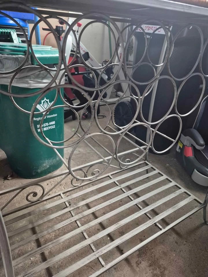 Heavy Duty Wine Table/Shelf (approx. 30lbs) - photo 4