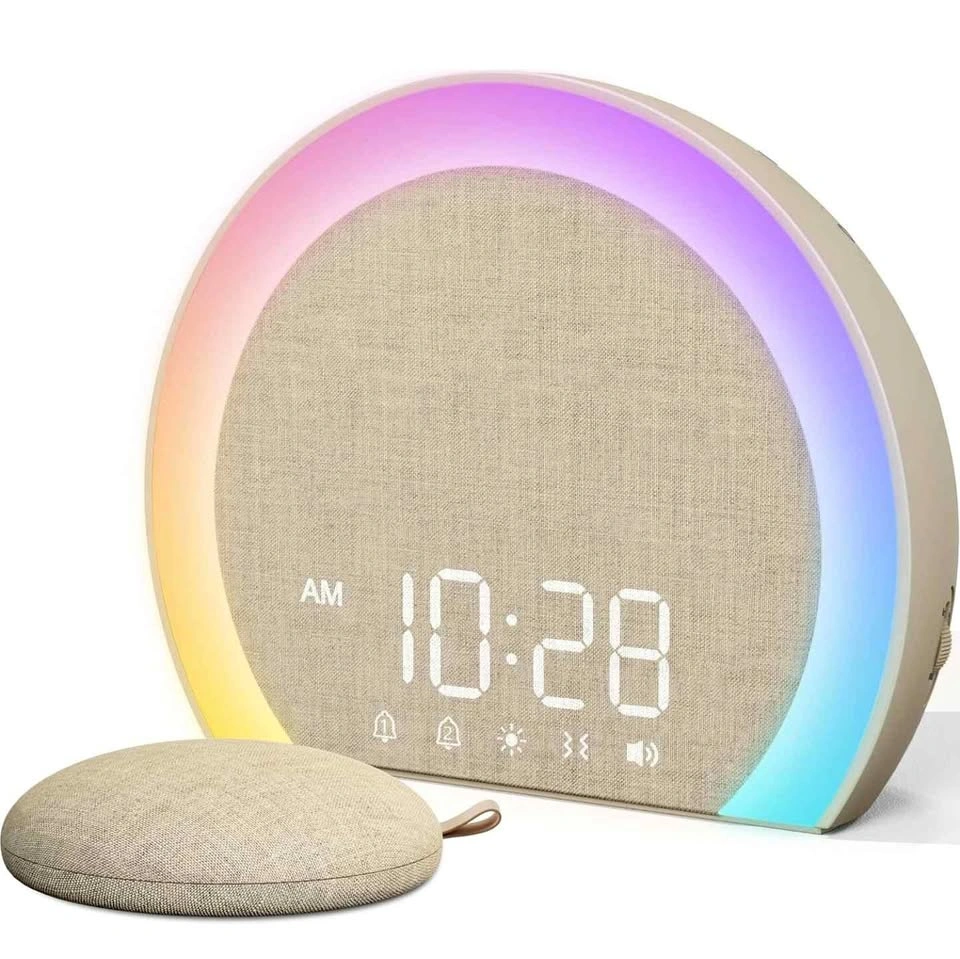 Sunrise Alarm Clock with Wireless Bed Shaker