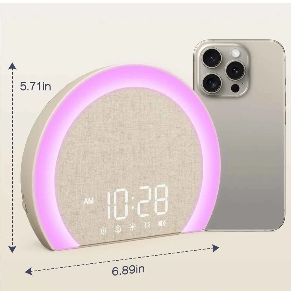 Sunrise Alarm Clock with Wireless Bed Shaker - photo 2