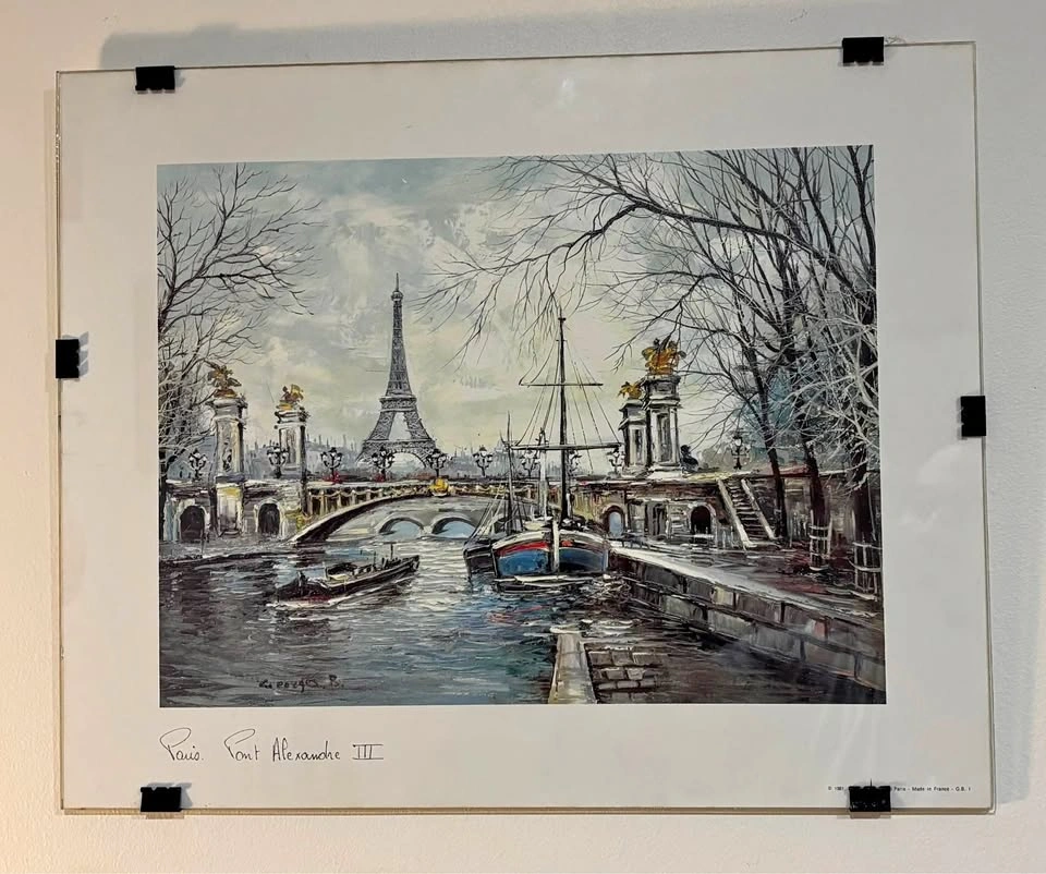 Paris Framed Art Print – Glass Frame – Elegant Home Decor
