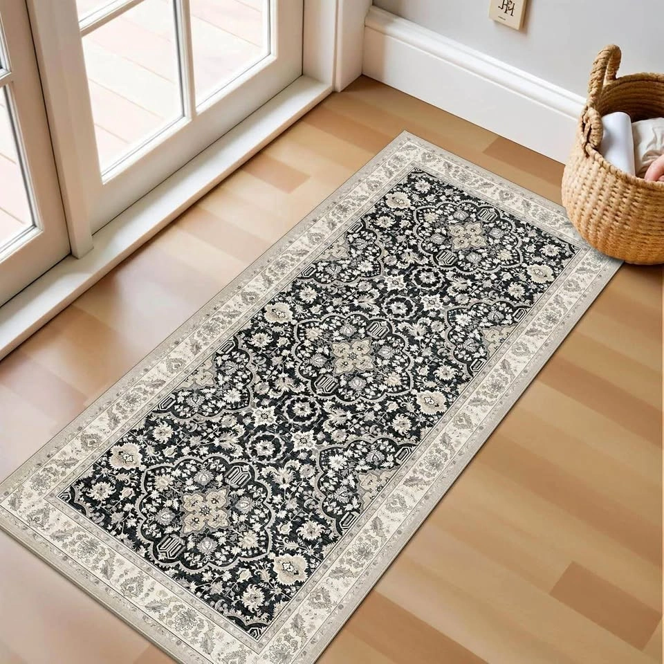 Vintage Throw Rug 2x4 Non-Slip