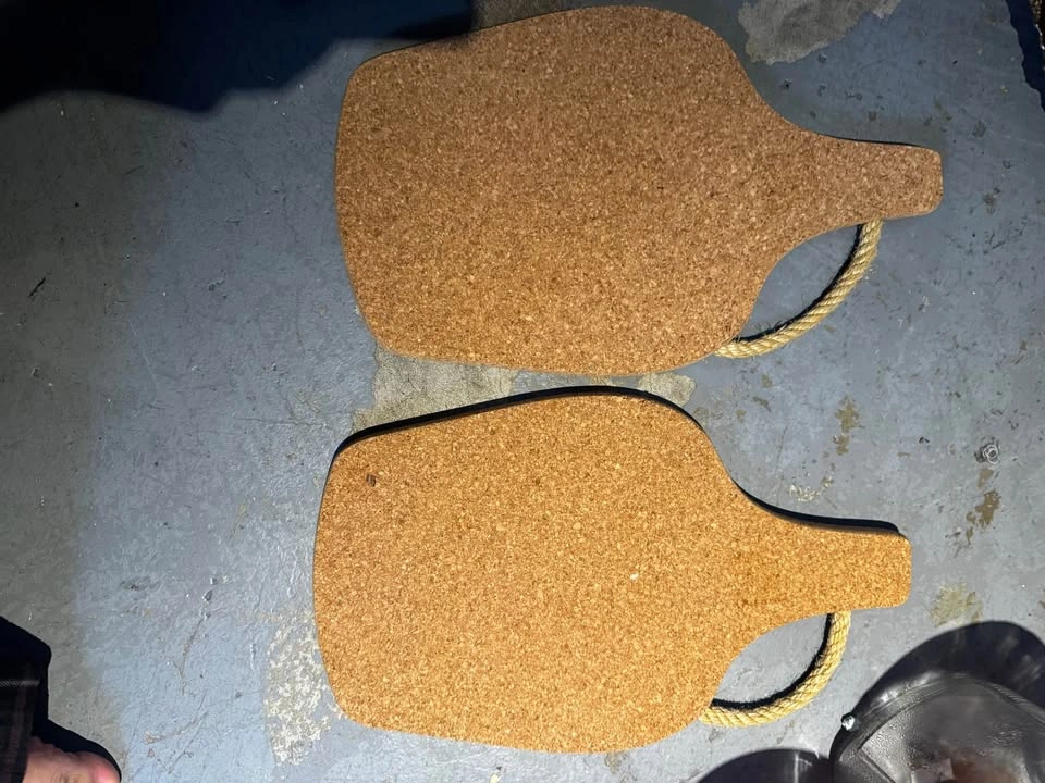 Set of 5 Wooden and Cork Serving Boards - photo 2