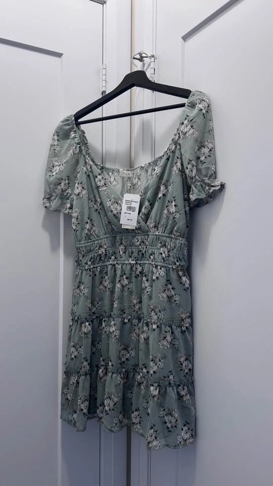 Sage Floral Dress - photo 2