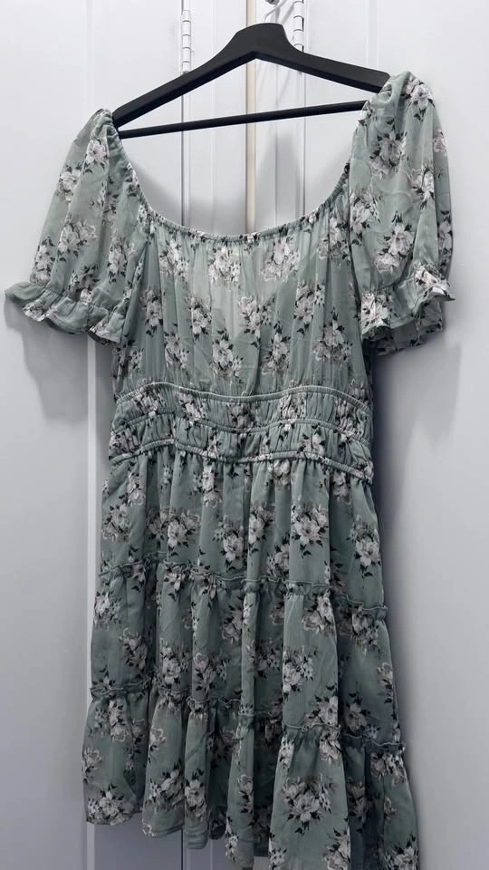 Sage Floral Dress - photo 3
