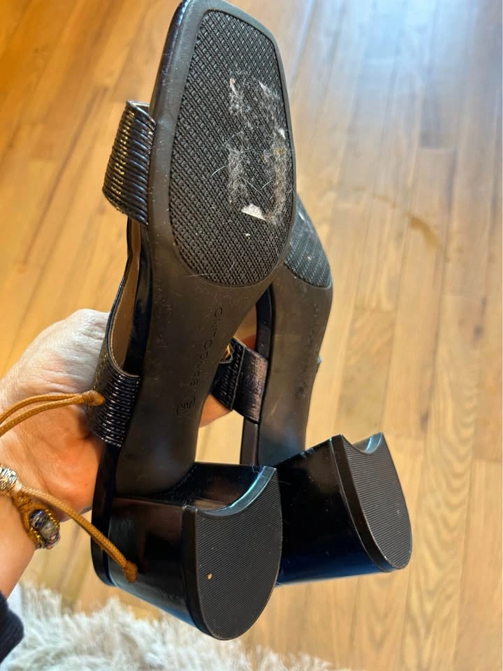 Bandolino Black Block Heel Sandals Size 9M - photo 2