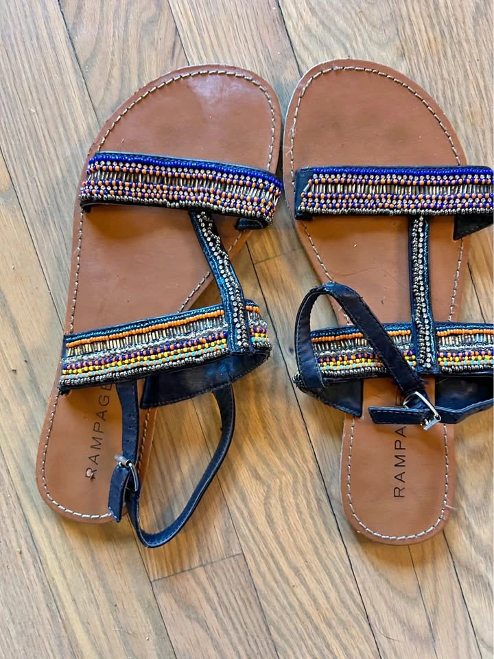Rampage Beaded Sandals
