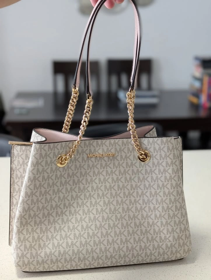 Michael Kors Teagan LG Long Drop Satchel - Powder Blush (New w/ - photo 2