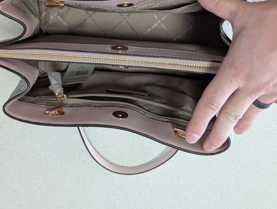 Michael Kors Teagan LG Long Drop Satchel - Powder Blush (New w/ - photo 4