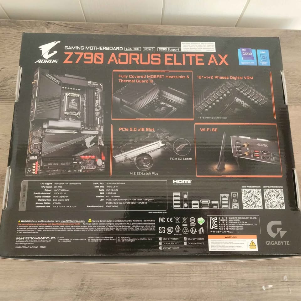 Gigabyte Aorus Elite AX Z790 LGA 1700 Motherboard - photo 4