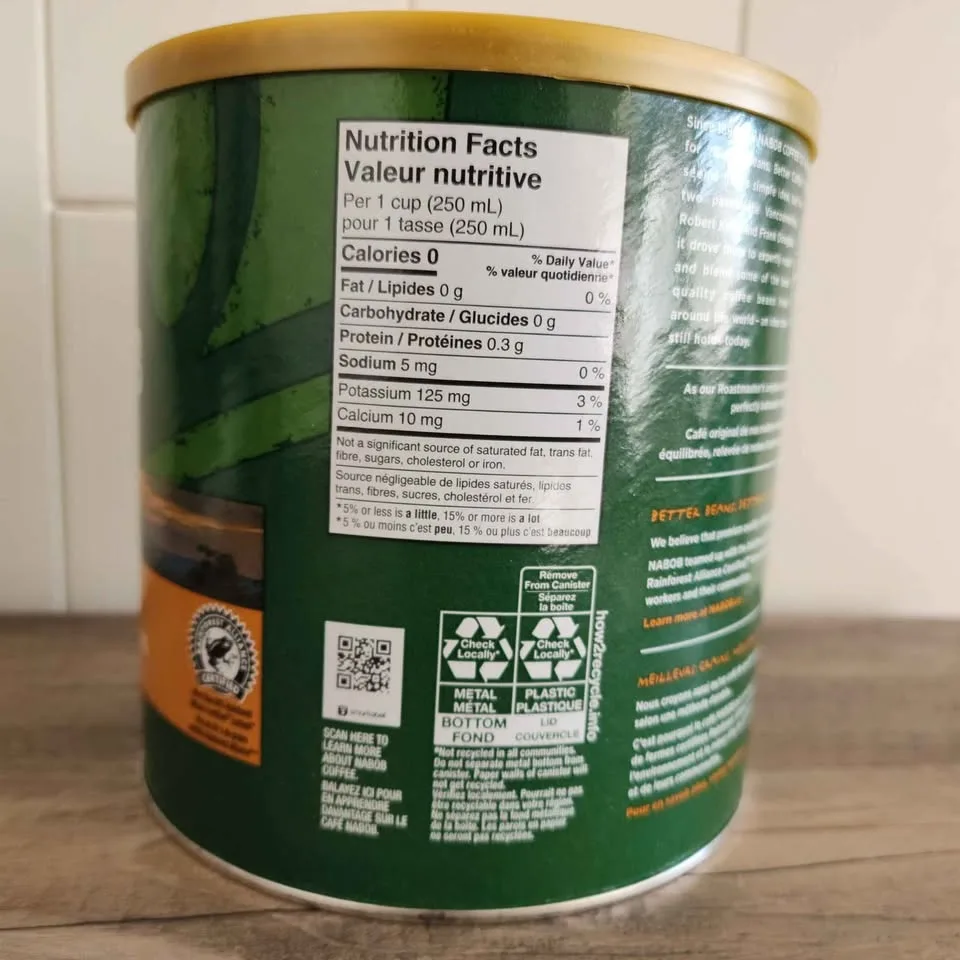 New Sealed Nabob 1896 Tradition Coffee 930g Medium Roast image indicator(3)