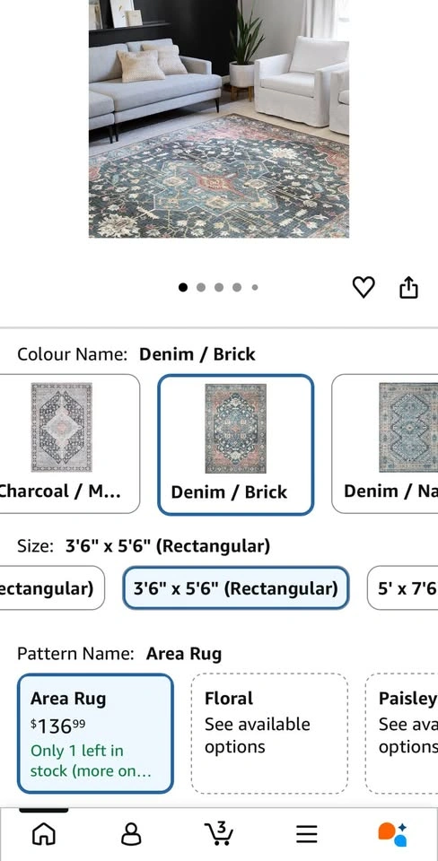 4X6 DENIM/BRICK RUG - photo 5