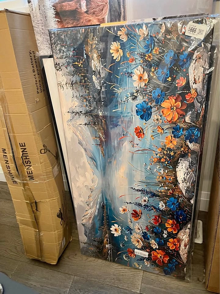LAKESIDE OIL PAINTING (20X40)