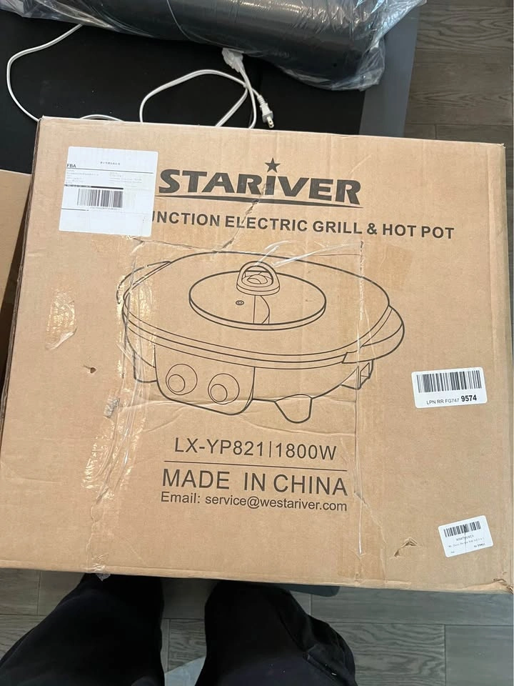 ELECTRIC 2-IN-1 HOT POT & GRILL, 1800W - photo 2