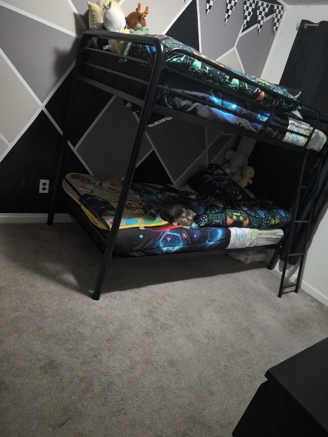 Bunk Bed Frame and Bedding