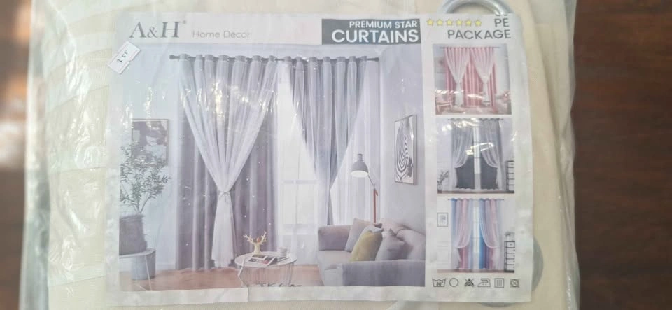 A&H Home Decor Premium Star Curtains - photo 3