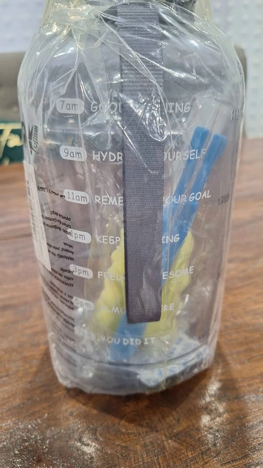 2L Motivational Water Bottle with Time Markers - photo 2