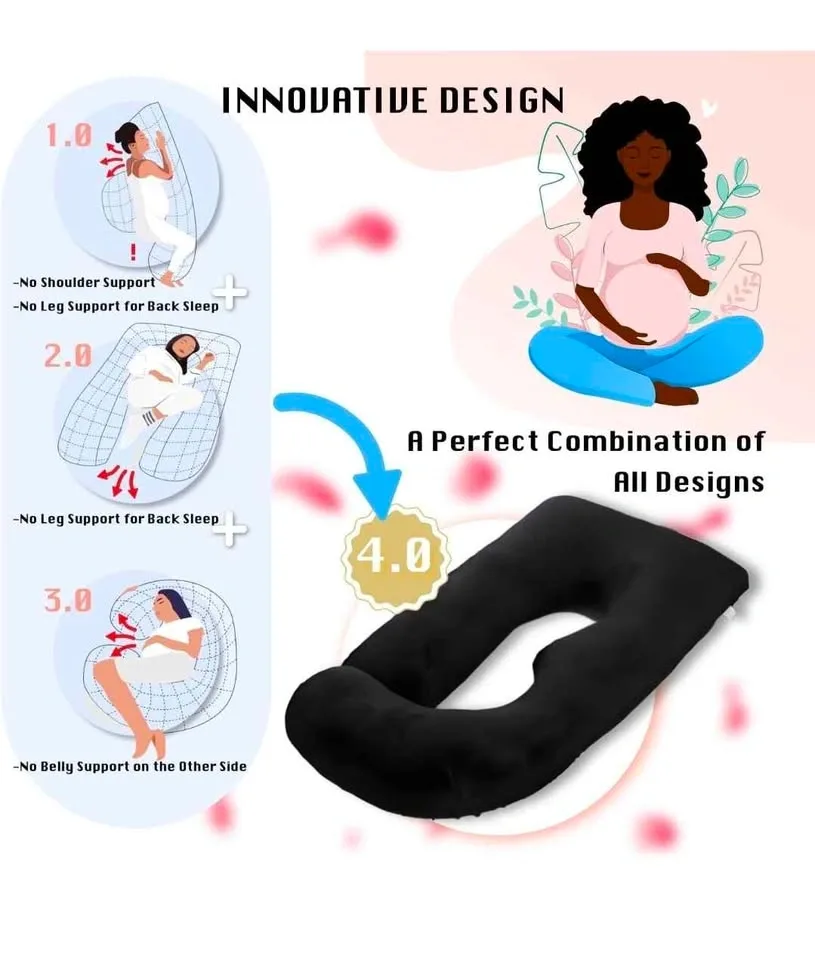ALLORAA Full Body Pregnancy Pillow 360 Support Never Opened - photo 2