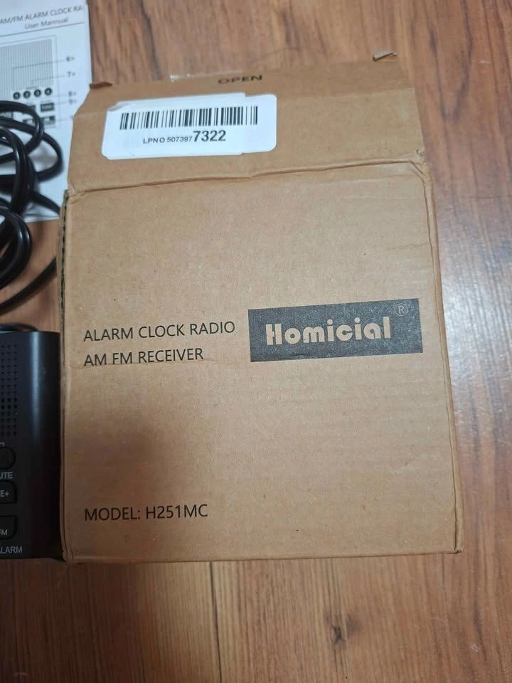 Homicial H251MC Digital AM/FM Alarm Clock Radio - photo 2