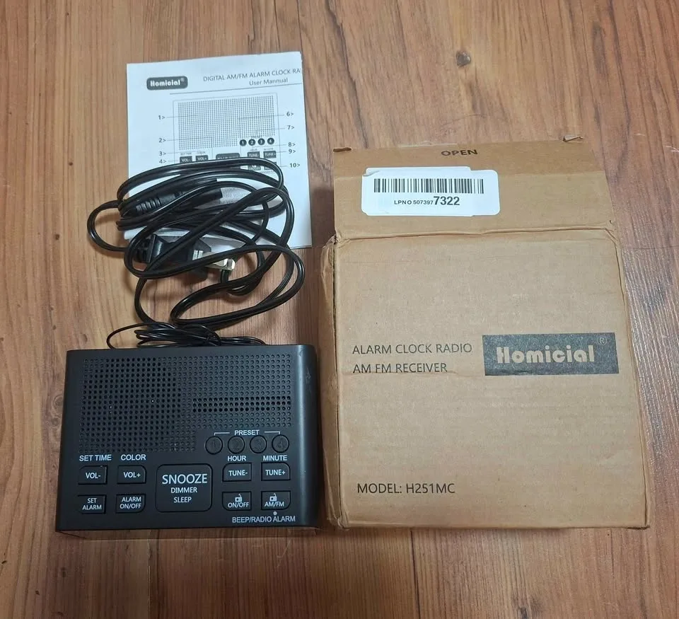 Homicial H251MC Digital AM/FM Alarm Clock Radio - photo 3