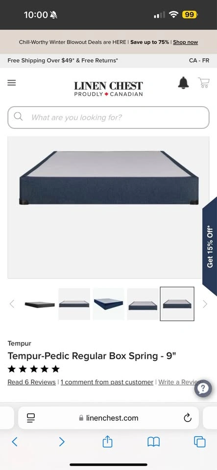 Tempur-Pedic Regular Box Spring - photo 2