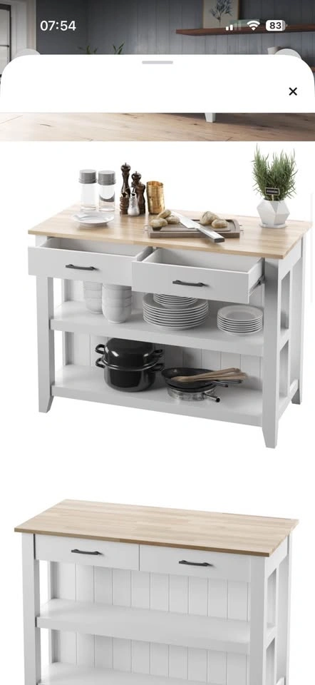 Brand New Kitchen Island – Small Space / Condo – Unopened Box - photo 2
