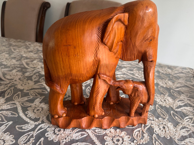 Wooden Elephant Carving