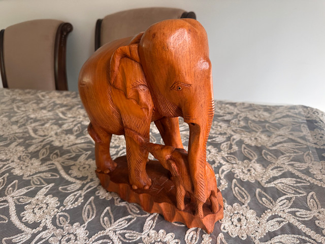 Wooden Elephant Carving - photo 5