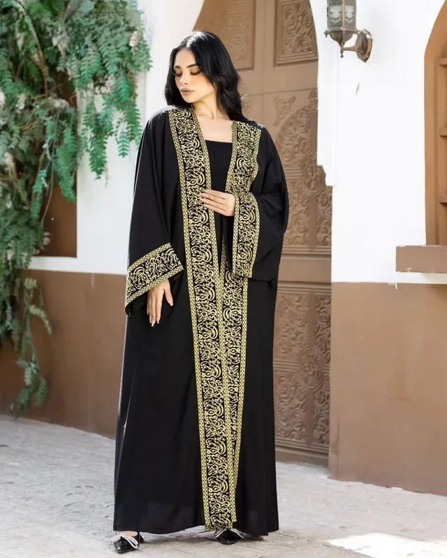 Black and Gold Abaya thumbnail