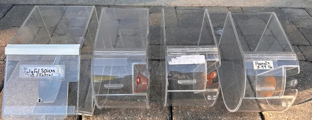 Acrylic Food Dispensers - Falafel Spices, Leaves, Peanuts thumbnail