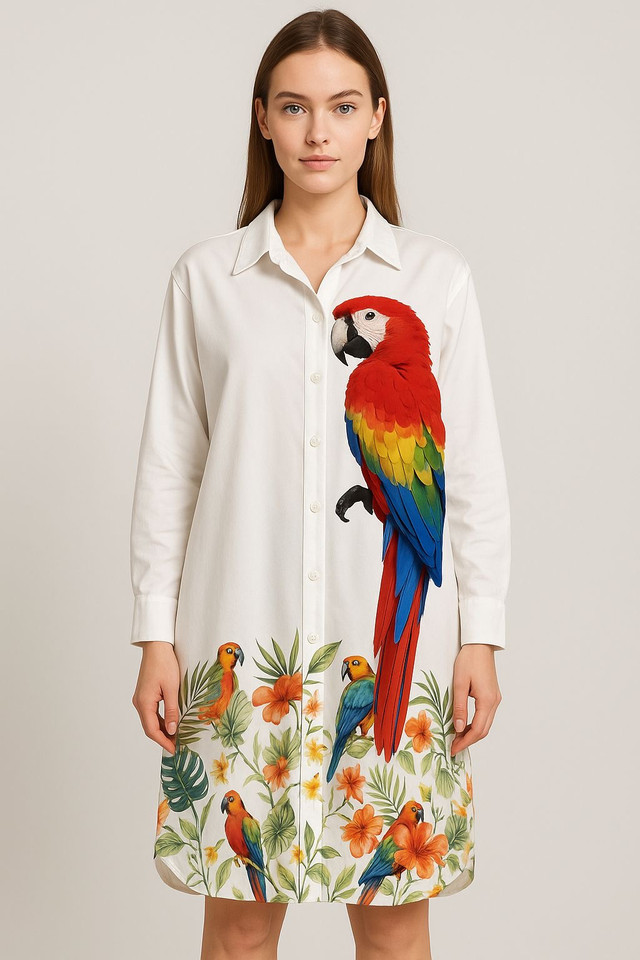 Parrot Dress Cardigan
